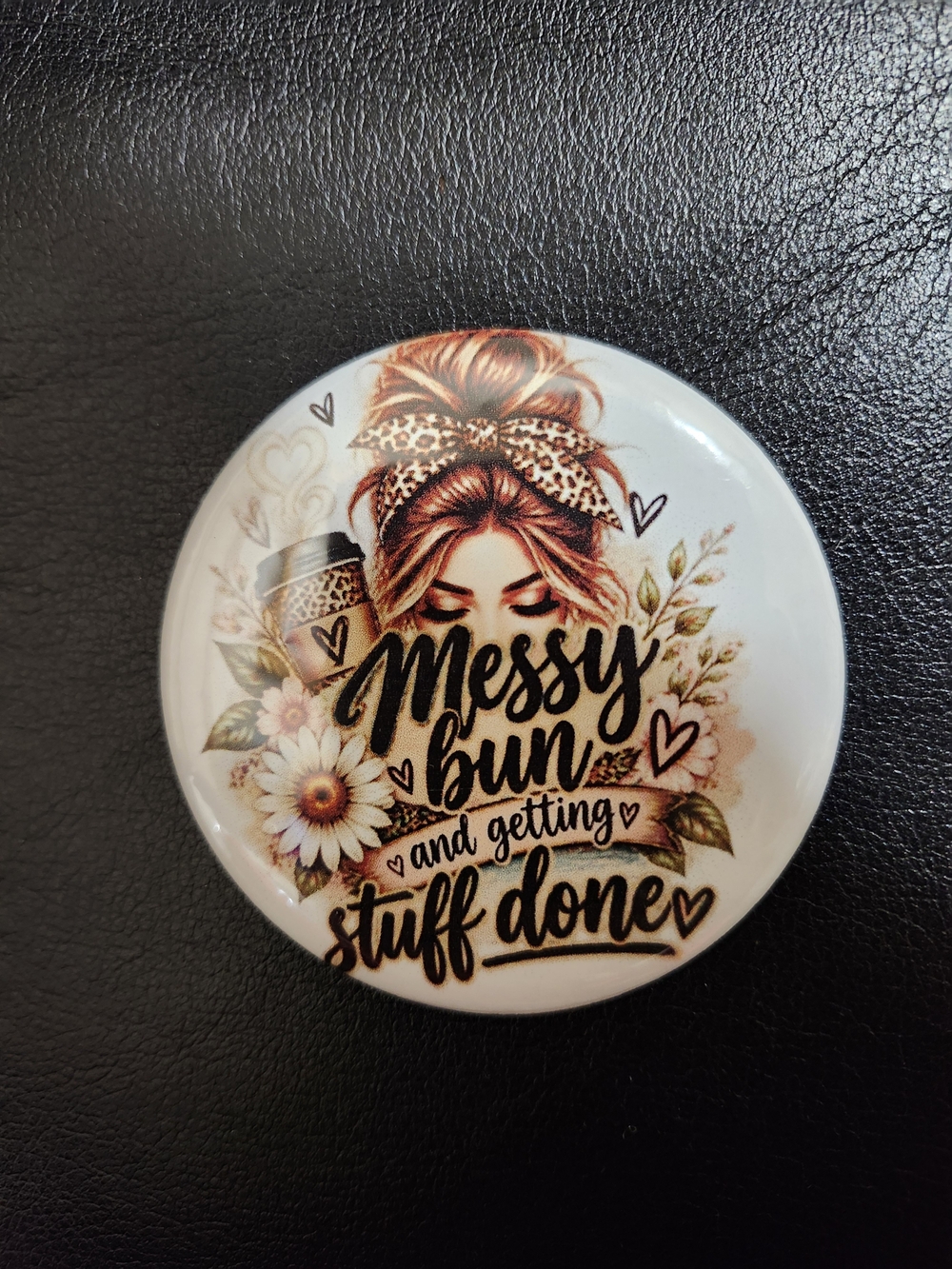 Messy Bun Button - Picture 2 of 2